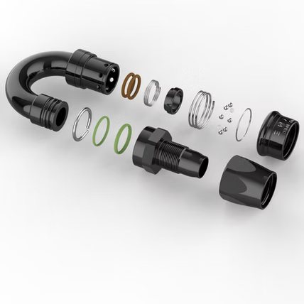 Dyme PRO/SPEC B-Type Reusable Swivel (BLACK TOP)