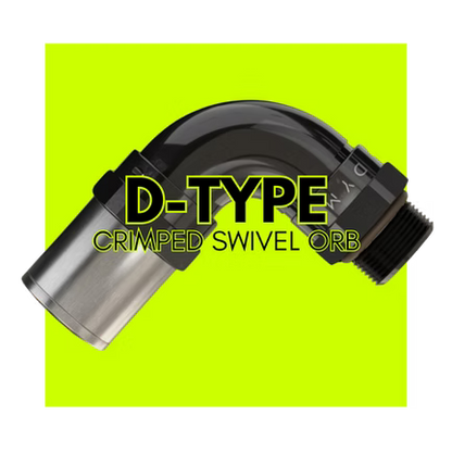 Dyme FATBOY D-Type Crimp-On ORB Swivel