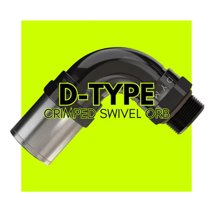 Dyme FATBOY D-Type Crimp-On ORB Swivel